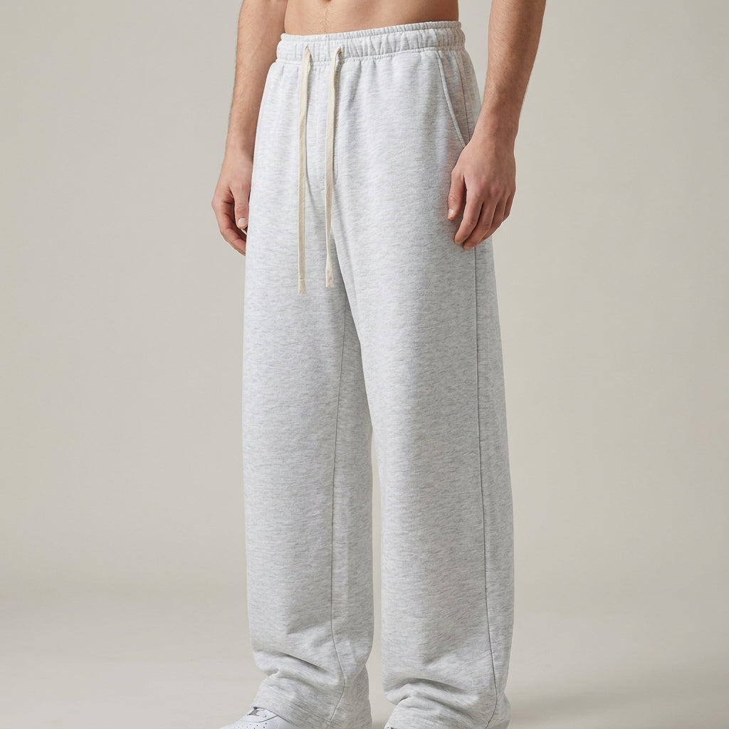 Optew Men’s Wide Leg Cotton Trousers