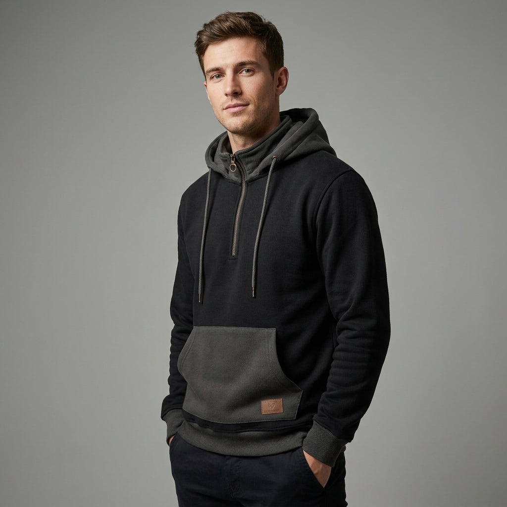 Optew Men’s Two-Tone Zip Hoodie
