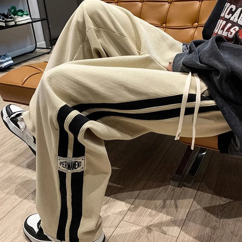 Optew Men’s Corduroy Stripe Pants