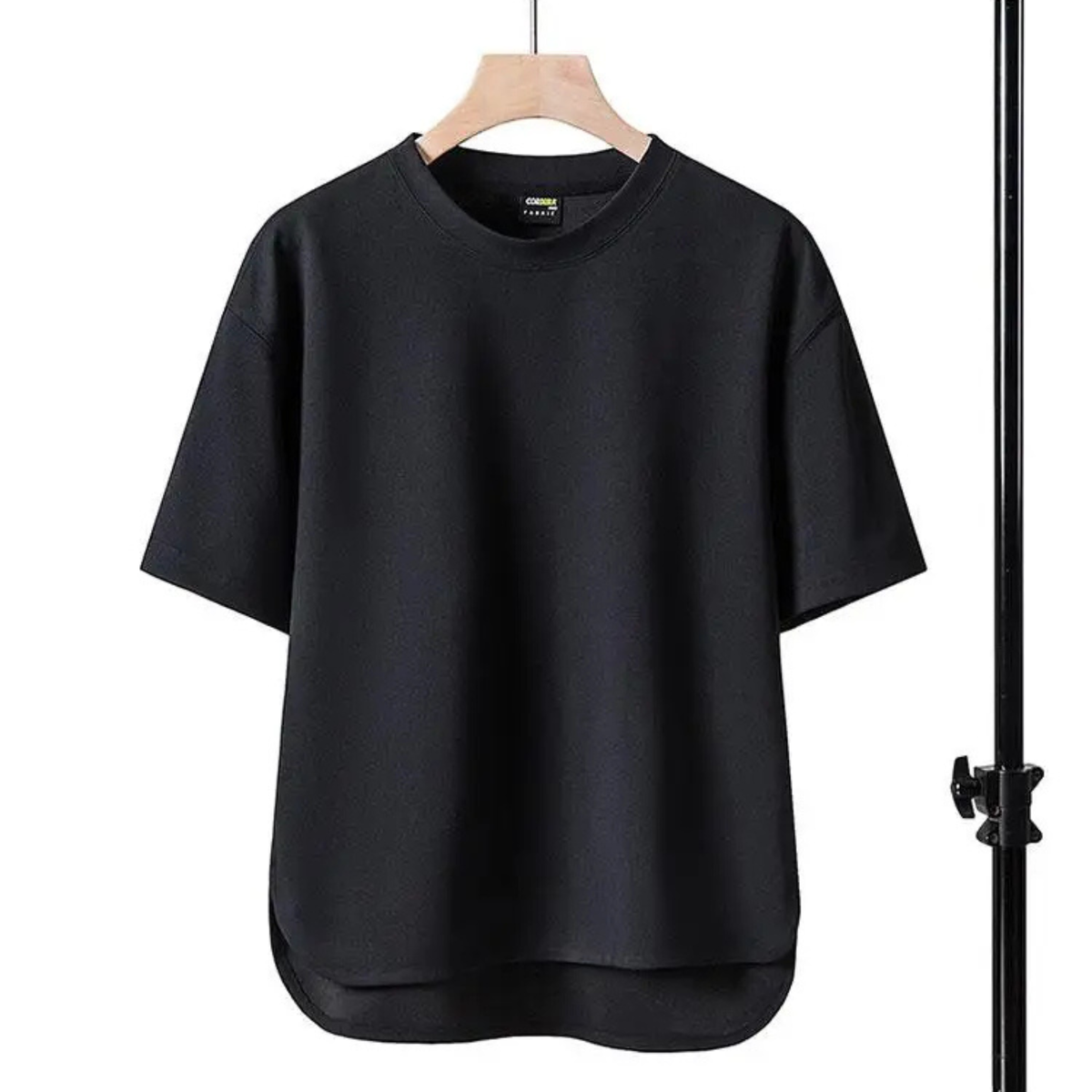 Optew Men’s Oversized Curved Hem T-Shirt