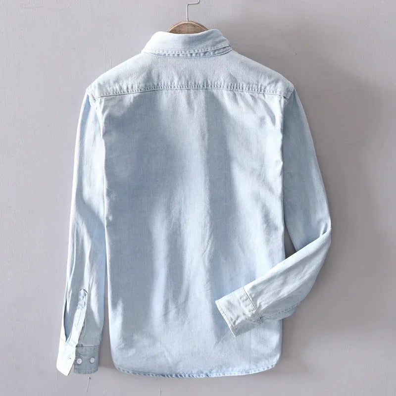 Optew Men’s Cotton Denim Shirt