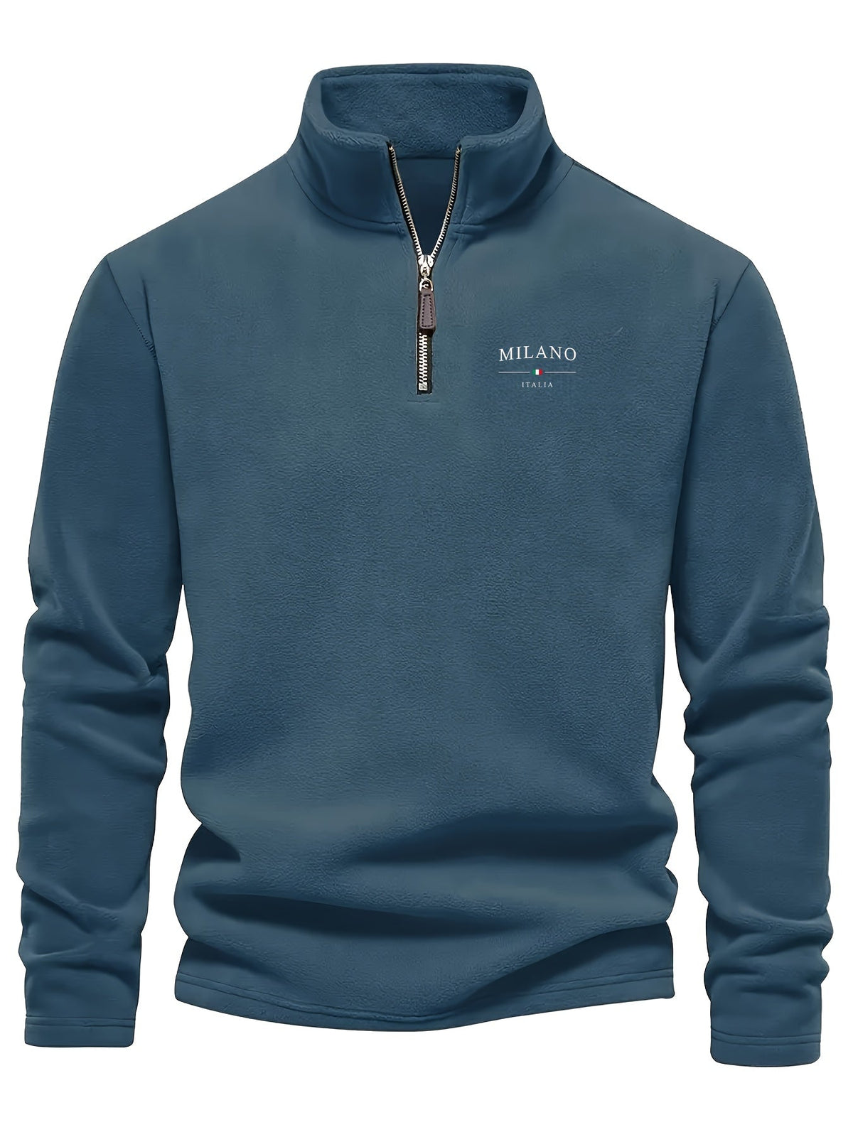 Optew Men’s Fleece Zip Henley Sweatshirt