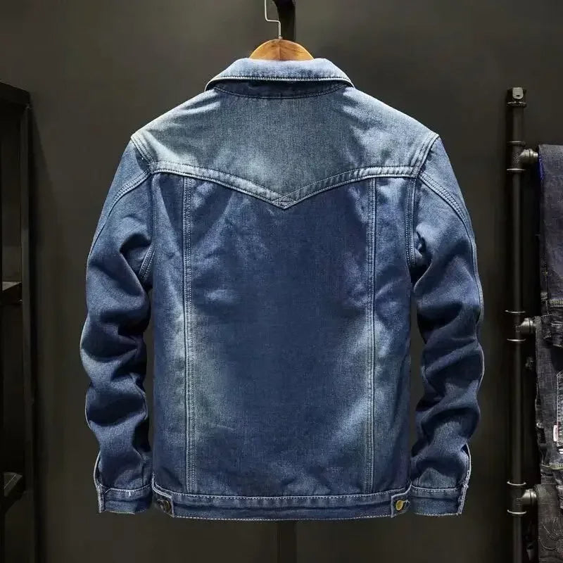 Optew Men’s Sherpa-Lined Denim Jacket