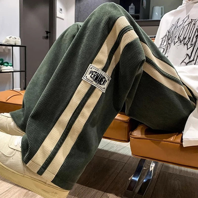 Optew Men’s Corduroy Stripe Pants