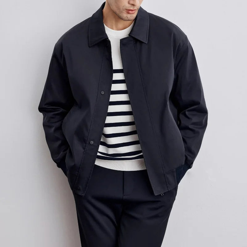 Optew Men’s Pointed Collar Jacket