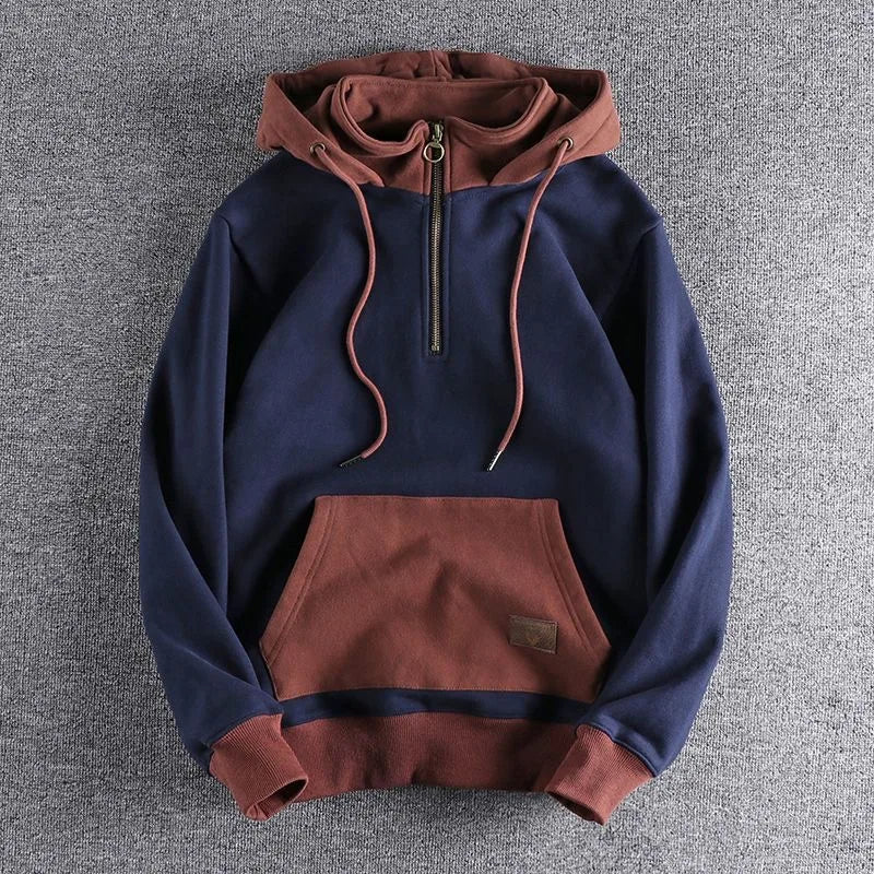 Optew Men’s Two-Tone Zip Hoodie