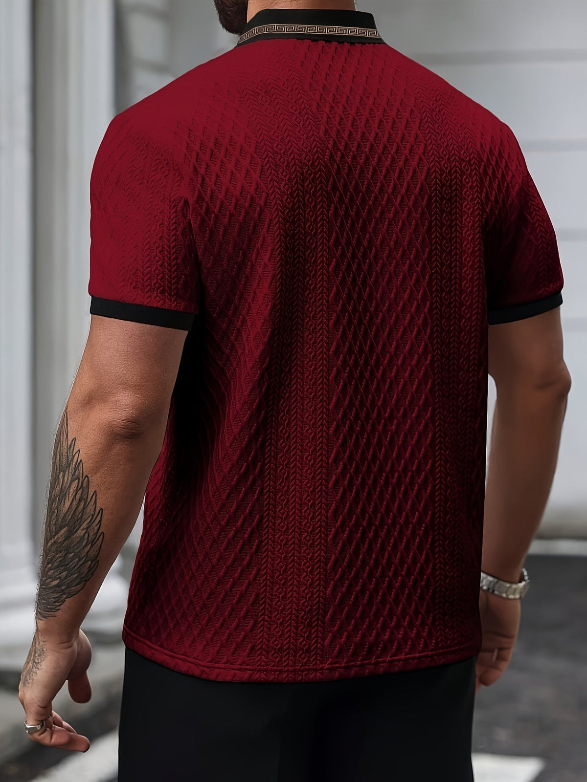 Optew Men’s Colorblock Polo Shirt