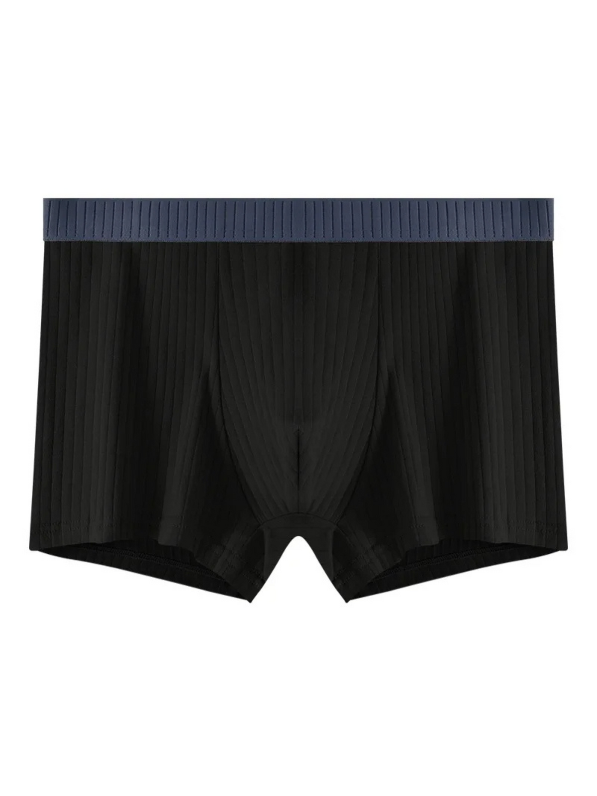 Optew Men Daily Wear Boxer Briefs Ribbed Cotton Blend