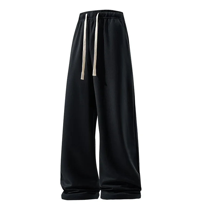 Optew Men’s Wide Leg Cotton Trousers