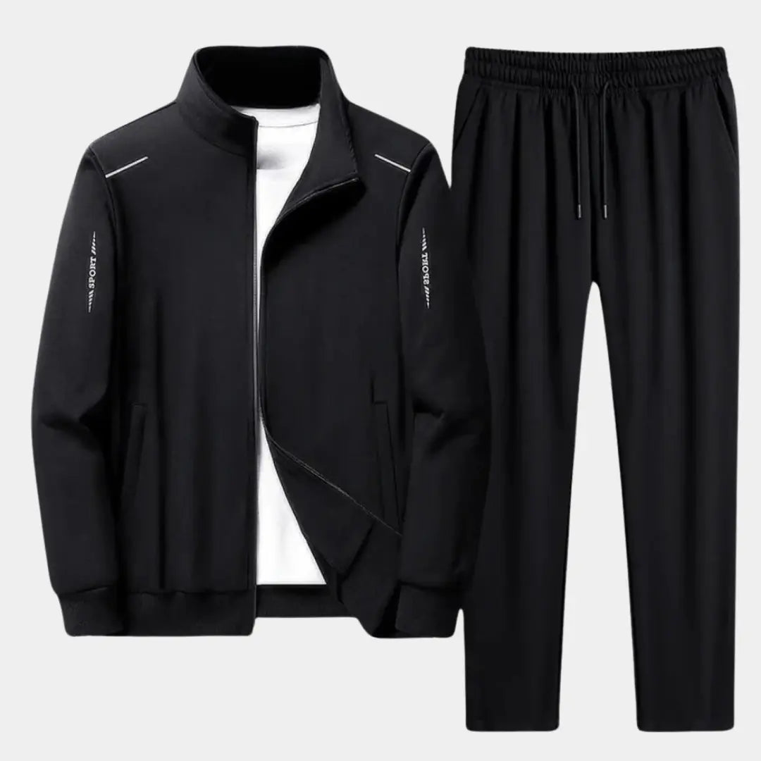 Optew Men’s Zip-Up Winter Tracksuit Set