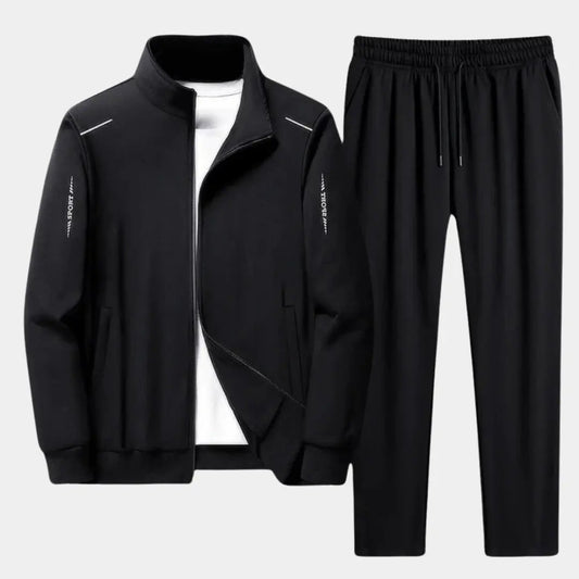 Optew Men’s Zip-Up Winter Tracksuit Set