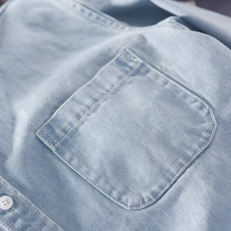 Optew Men’s Cotton Denim Shirt