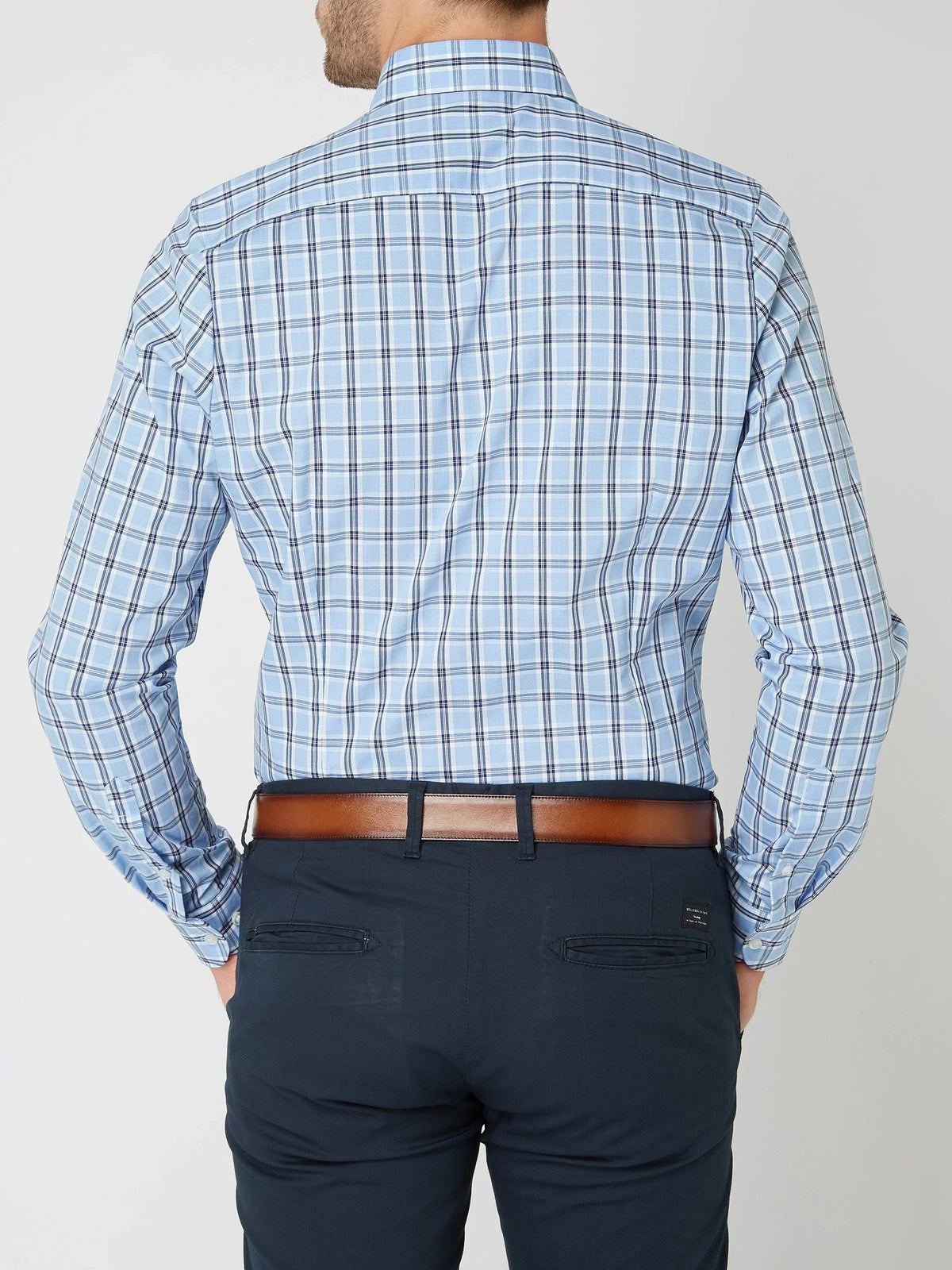 Optew Men’s Checked Button-Down Shirt