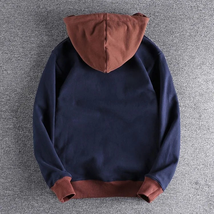 Optew Men’s Two-Tone Zip Hoodie