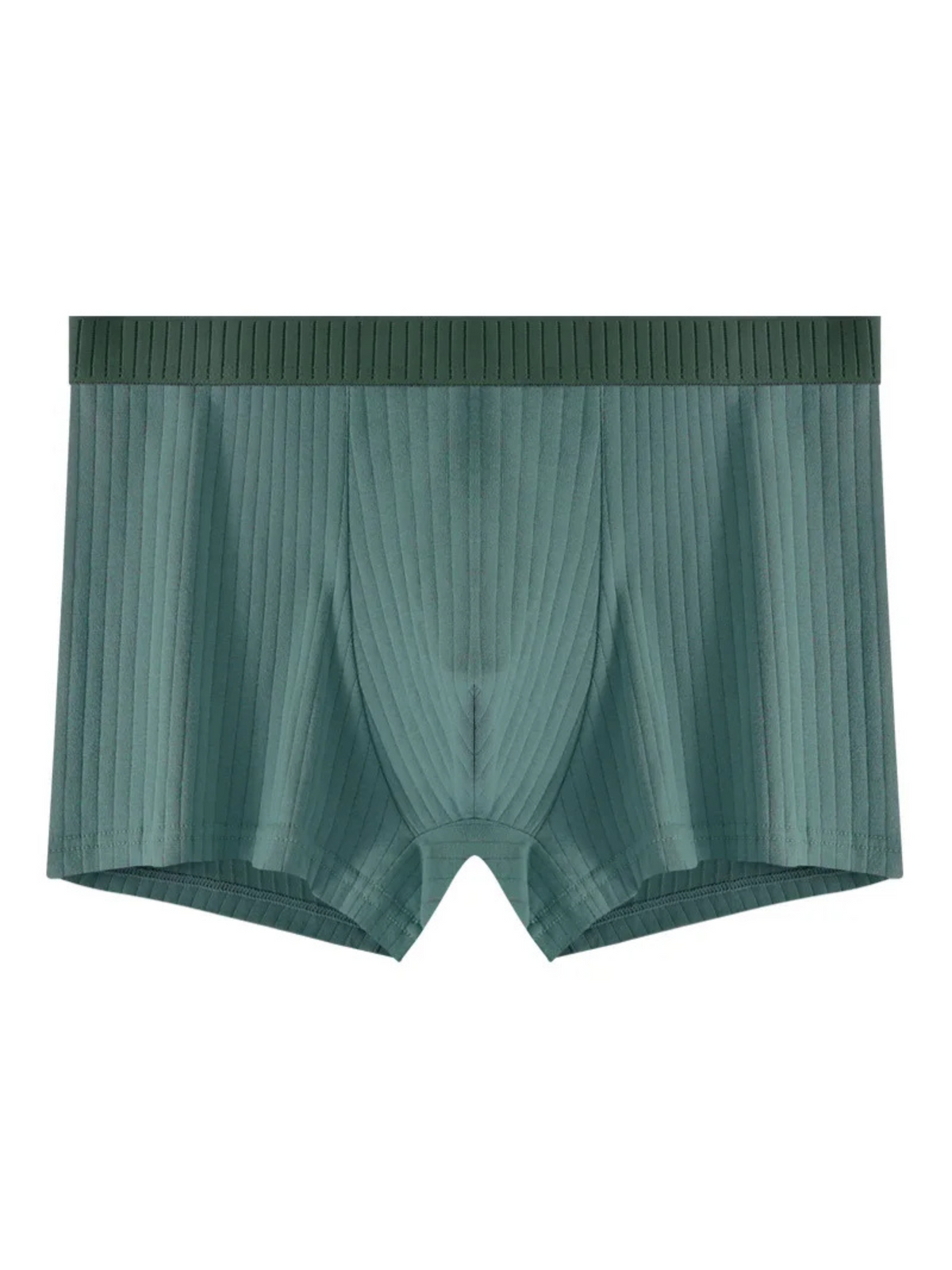 Optew Men Daily Wear Boxer Briefs Ribbed Cotton Blend