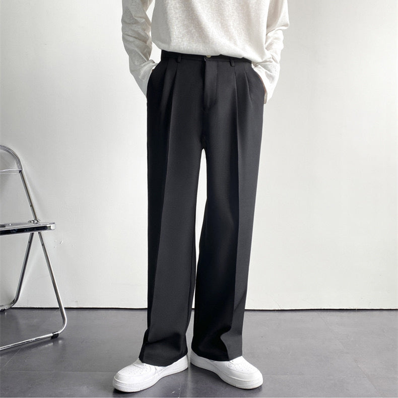 Optew Men’s Tailored Pleated Trousers