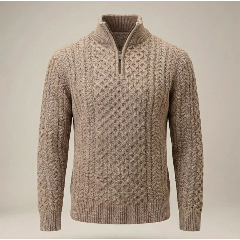Optew Men’s Half Zip Knit Jumper