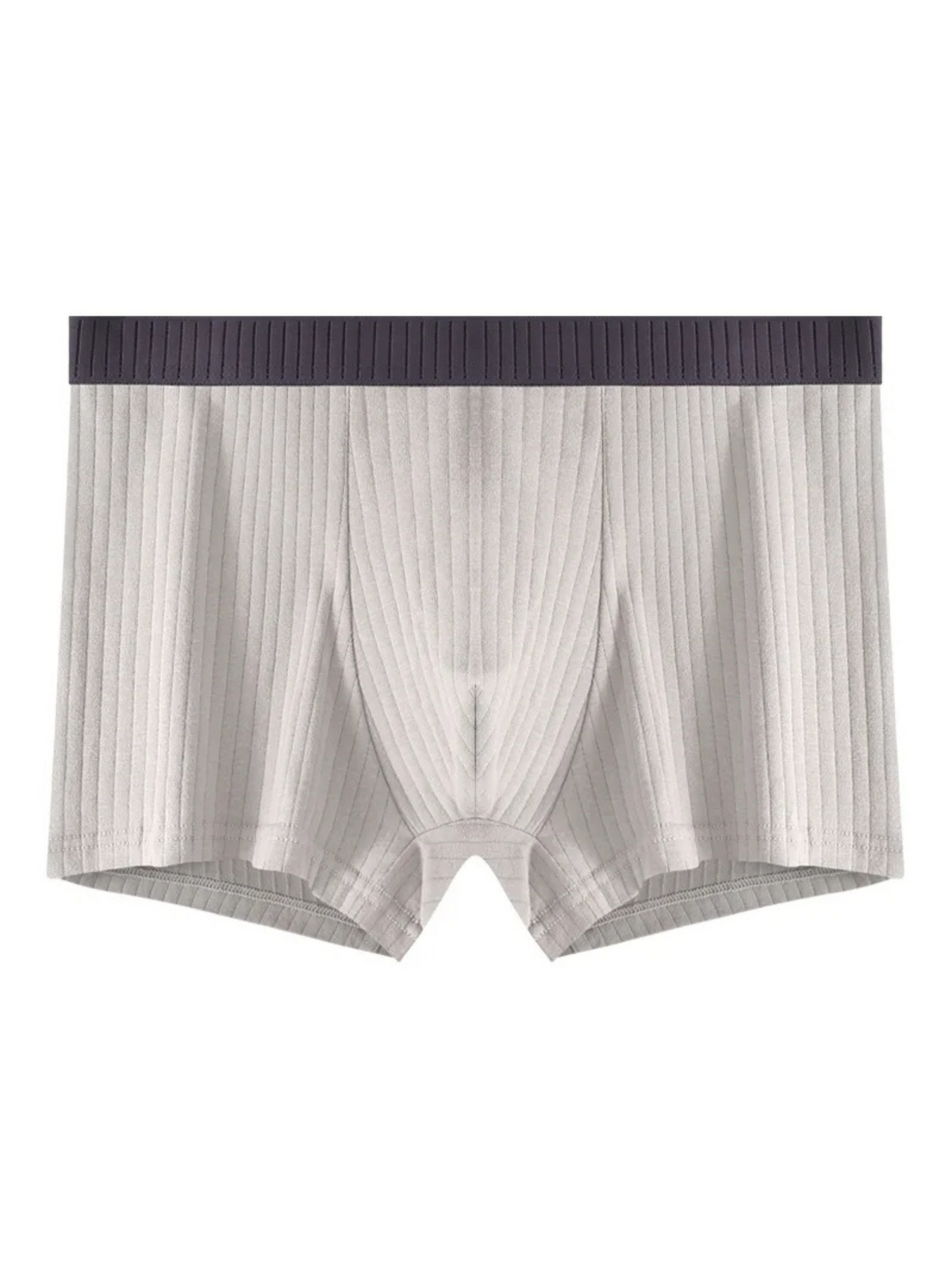 Optew Men Daily Wear Boxer Briefs Ribbed Cotton Blend