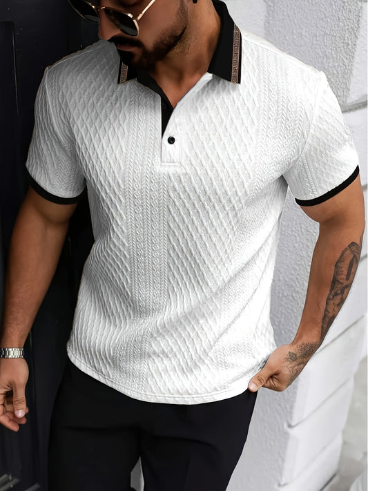 Optew Men’s Colorblock Polo Shirt