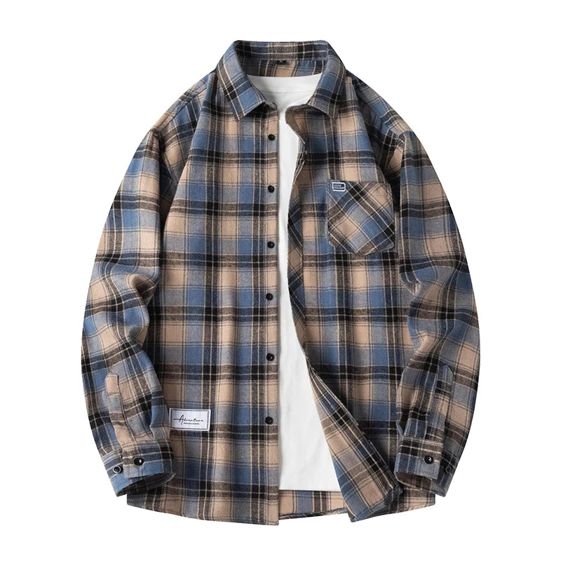 Optew Men’s Plaid Flannel Shirt