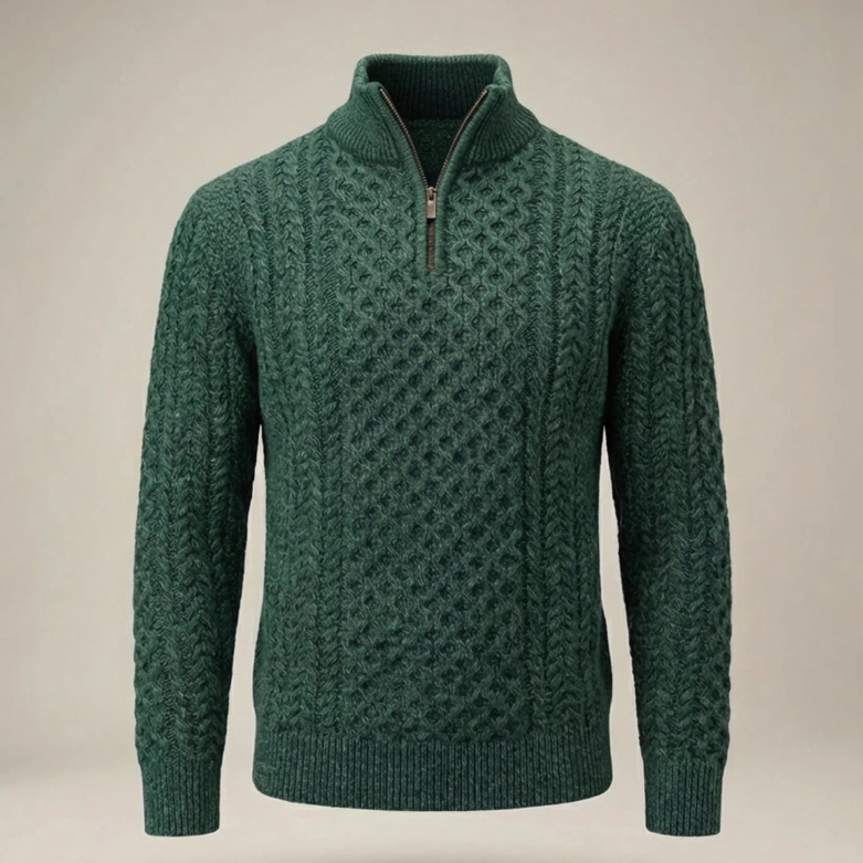 Optew Men’s Half Zip Knit Jumper