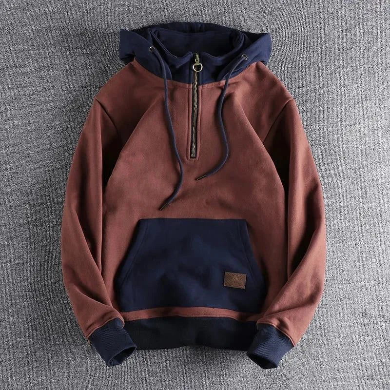 Optew Men’s Two-Tone Zip Hoodie
