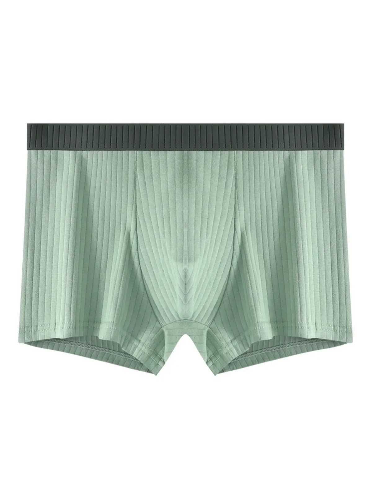 Optew Men Daily Wear Boxer Briefs Ribbed Cotton Blend