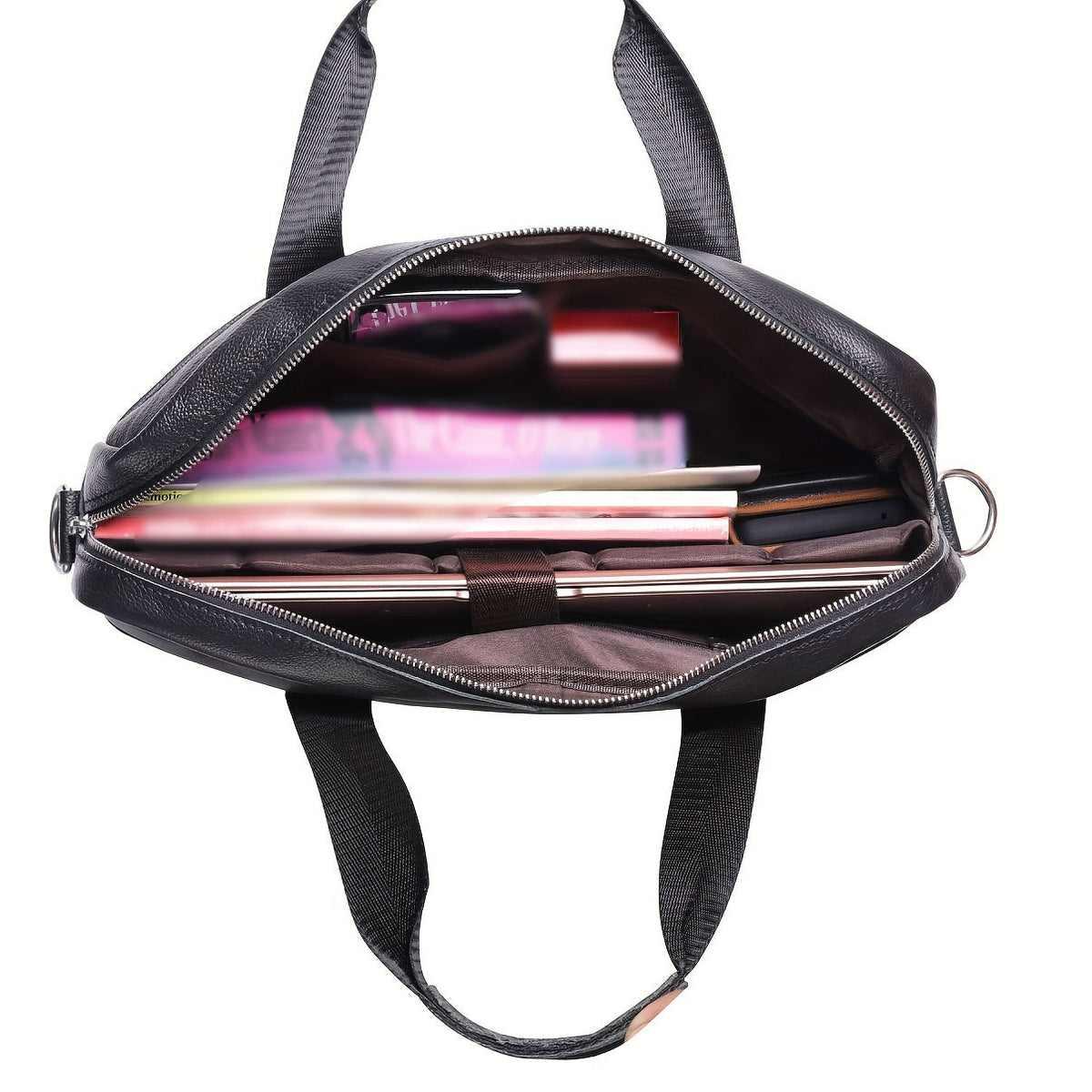 Optew Men’s Leather Laptop Briefcase