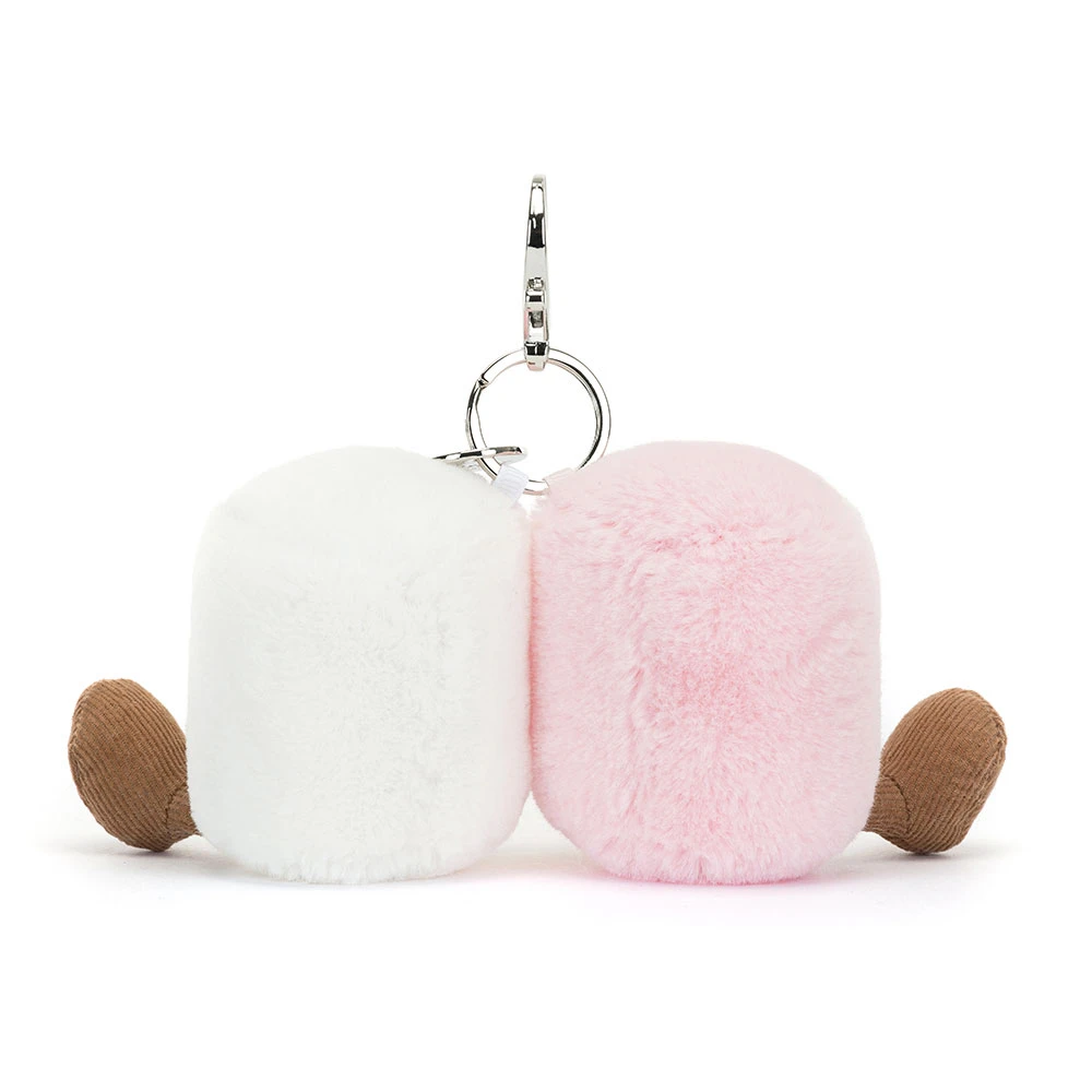 Amuseables Pair Of Marshmallows Bag Charm | Soft Plush Toy