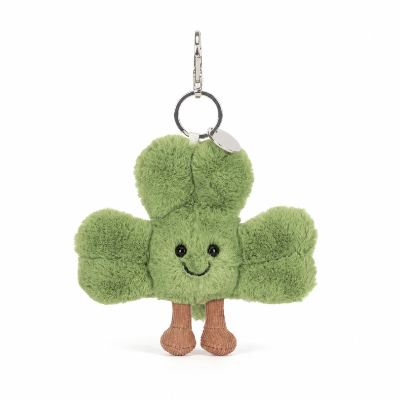 Amuseables Siofra Shamrock Bag Charm | Soft Plush Toy