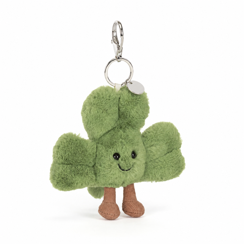 Amuseables Siofra Shamrock Bag Charm | Soft Plush Toy