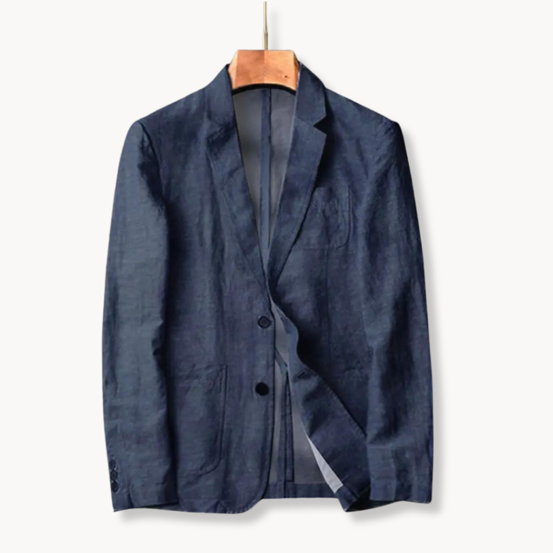Optew Men’s Linen Unstructured Blazer