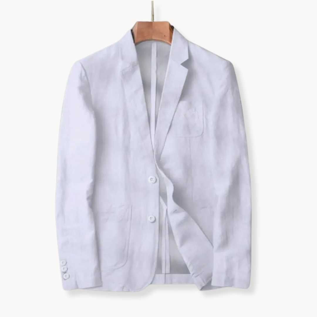 Optew Men’s Linen Unstructured Blazer
