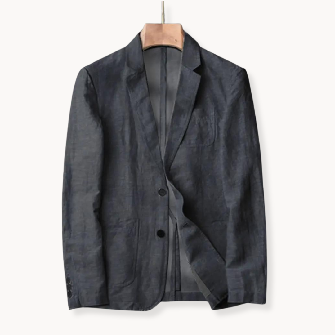 Optew Men’s Linen Unstructured Blazer