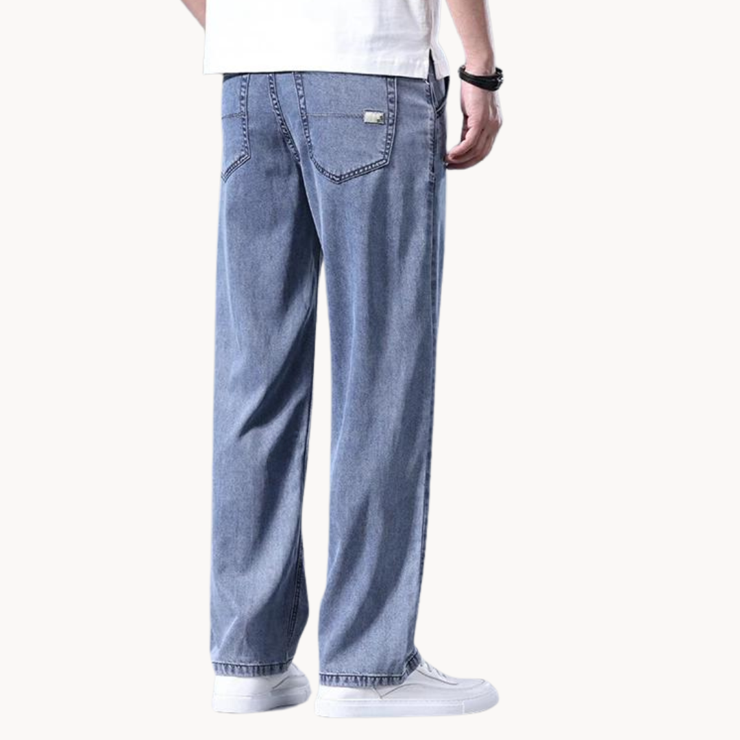 Optew Men’s Relaxed Blue Jeans