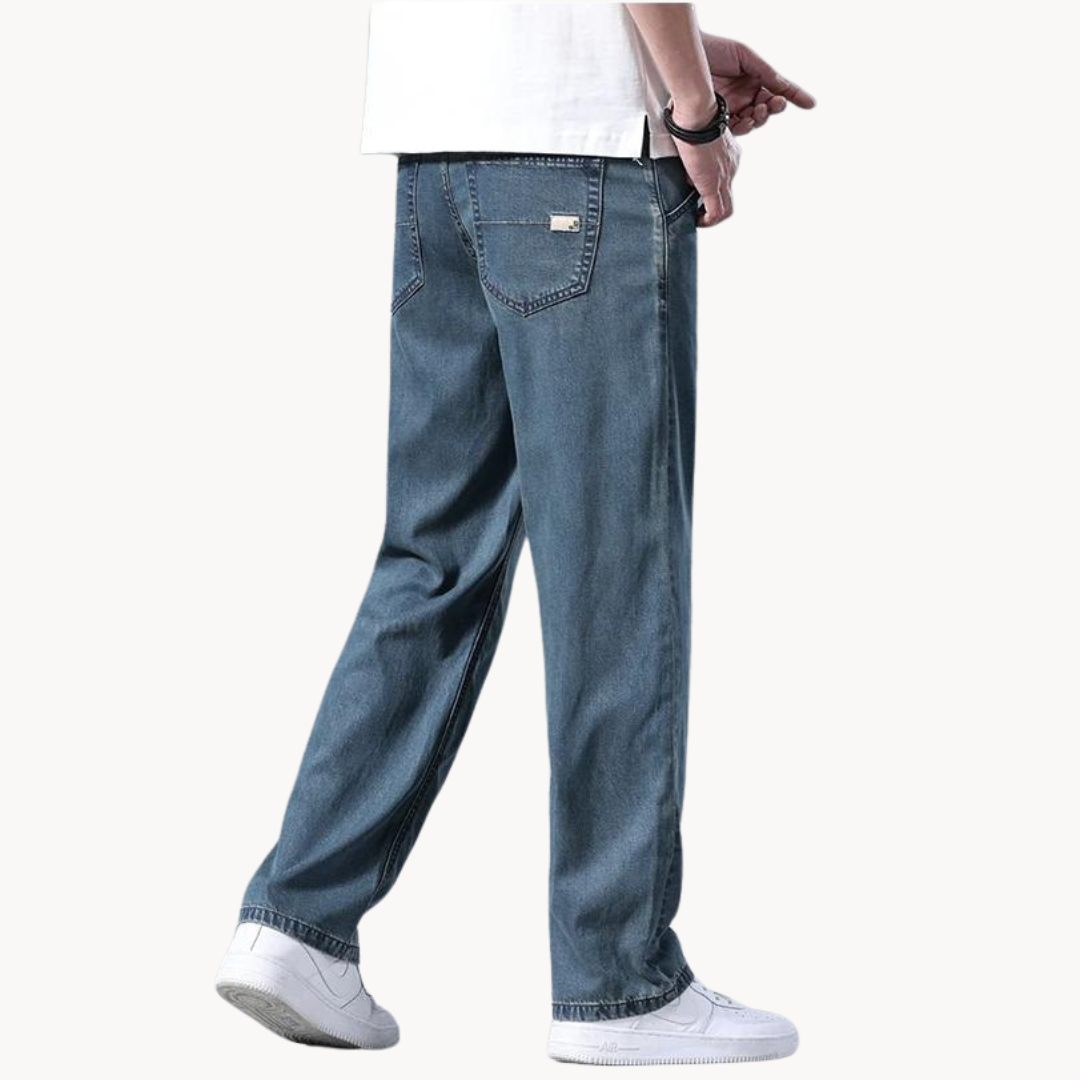 Optew Men’s Relaxed Blue Jeans