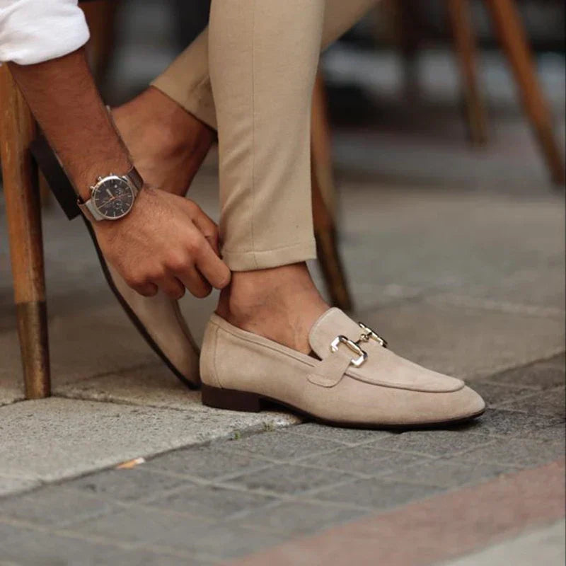 Optew Men’s Suede Horsebit Loafer