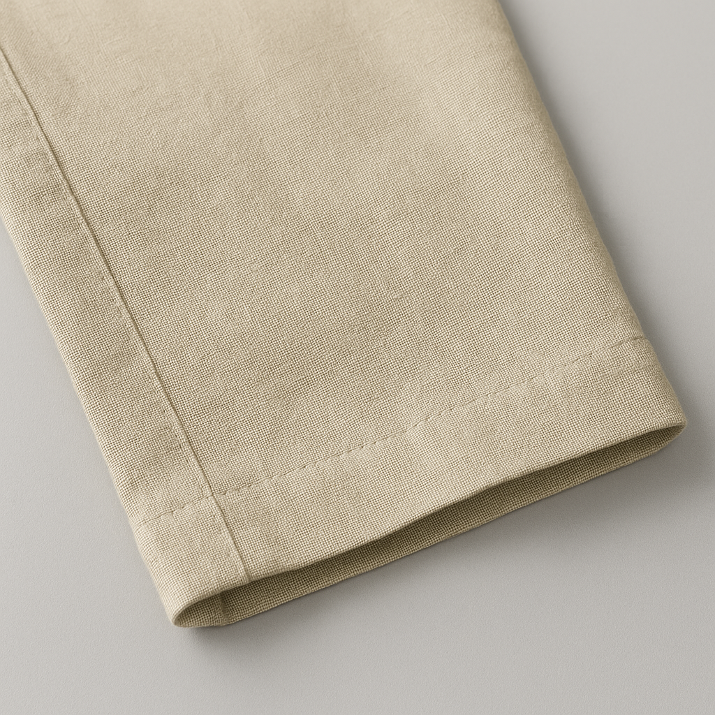 Optew Men’s Cotton Linen Tapered Trousers