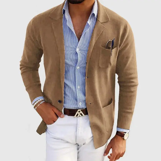 Optew Men’s Casual Knit Blazer