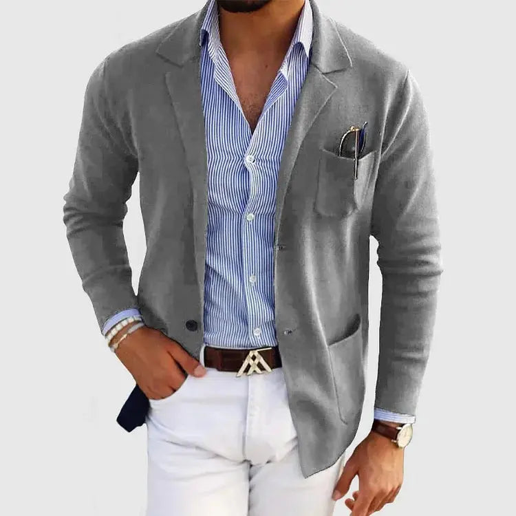 Optew Men’s Casual Knit Blazer