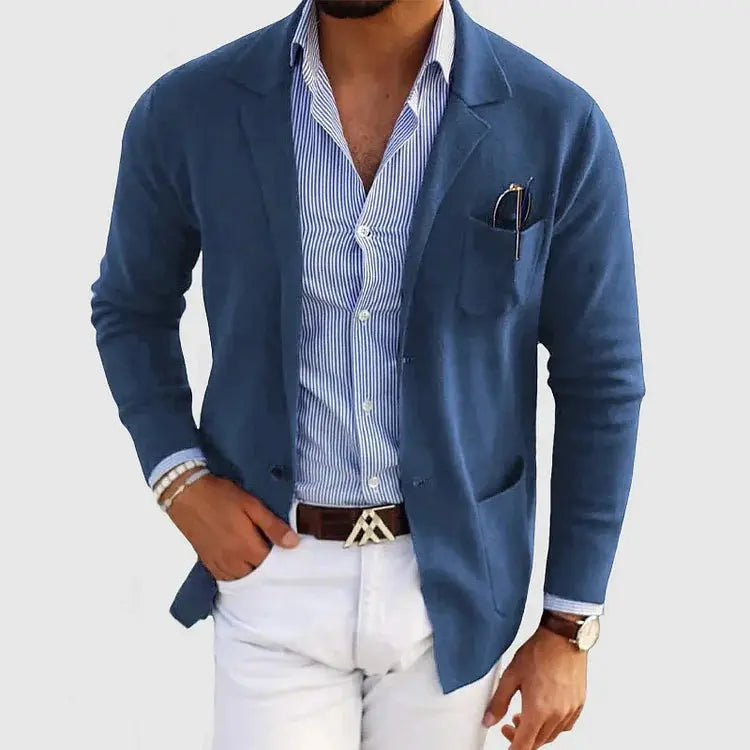 Optew Men’s Casual Knit Blazer