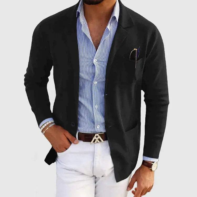 Optew Men’s Casual Knit Blazer