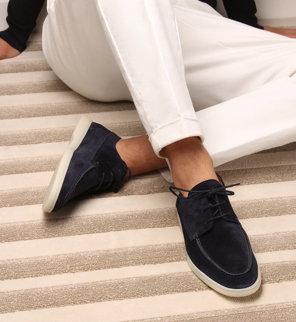 Optew Men's Everyday Casual Lace-Up Boat Shoes