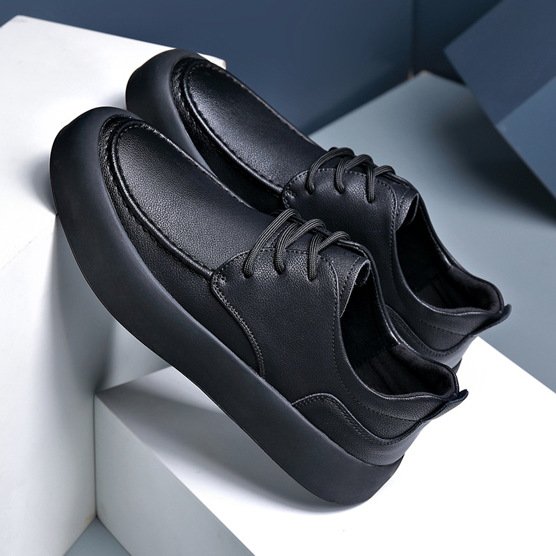 Optew Men’s Minimalist Leather Sneakers