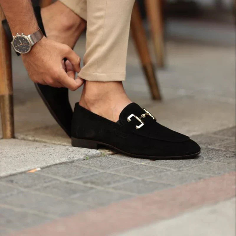 Optew Men’s Suede Horsebit Loafer