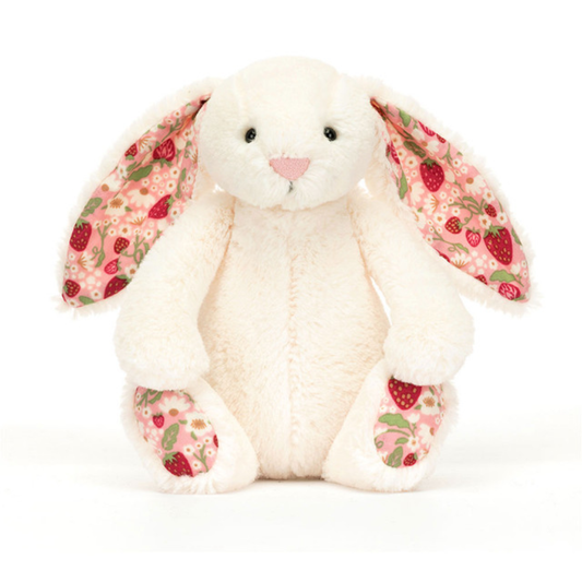 Blossom Cream Bunny 'Berry' | Soft Plush Toy
