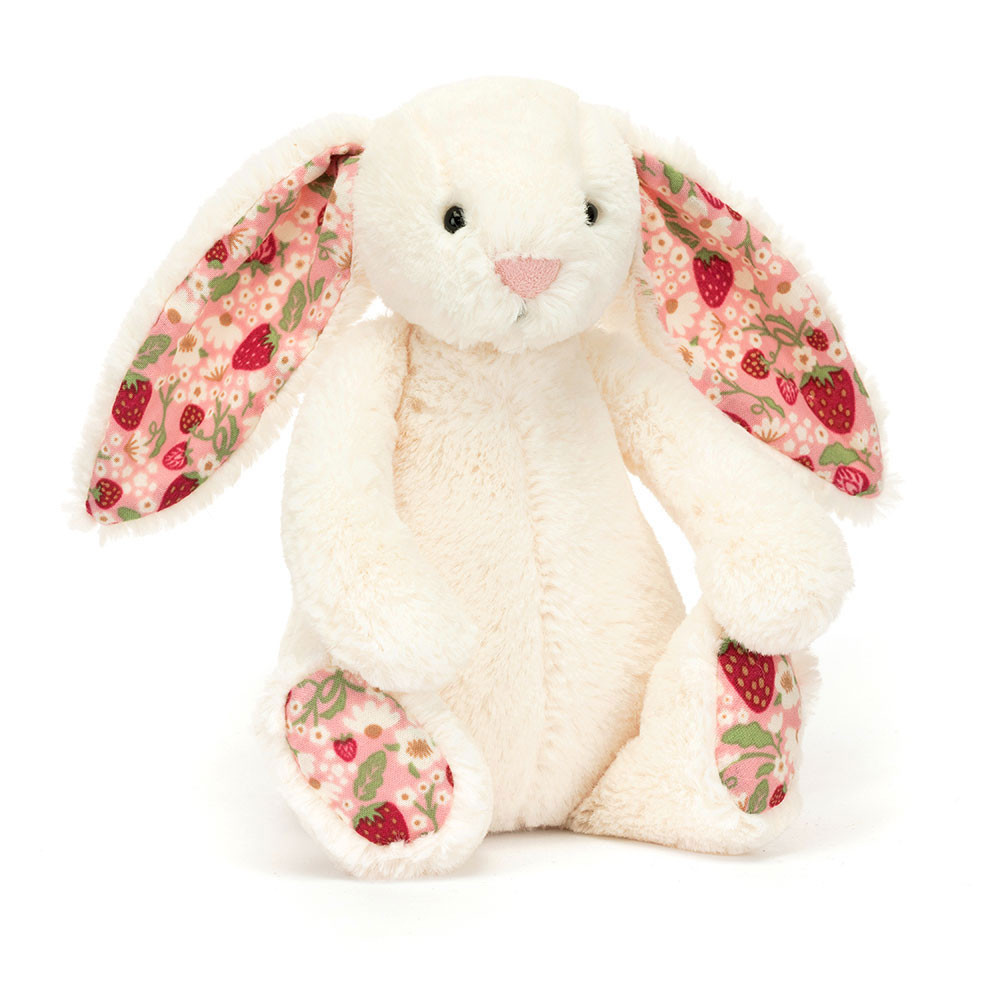 Blossom Cream Bunny 'Berry' | Soft Plush Toy