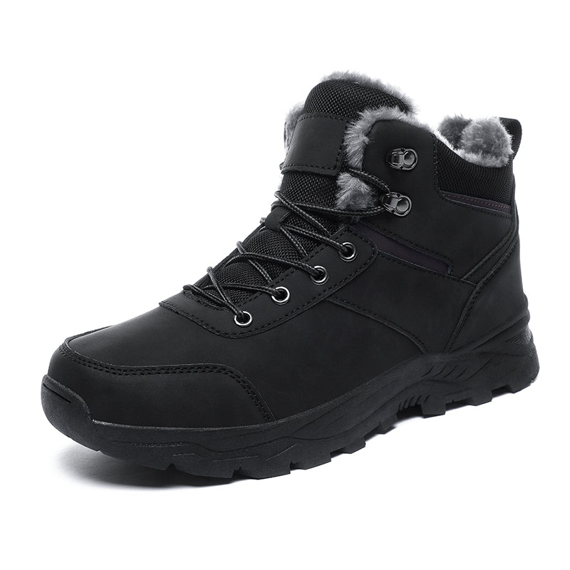Optew Men’s Winter Leather Boots