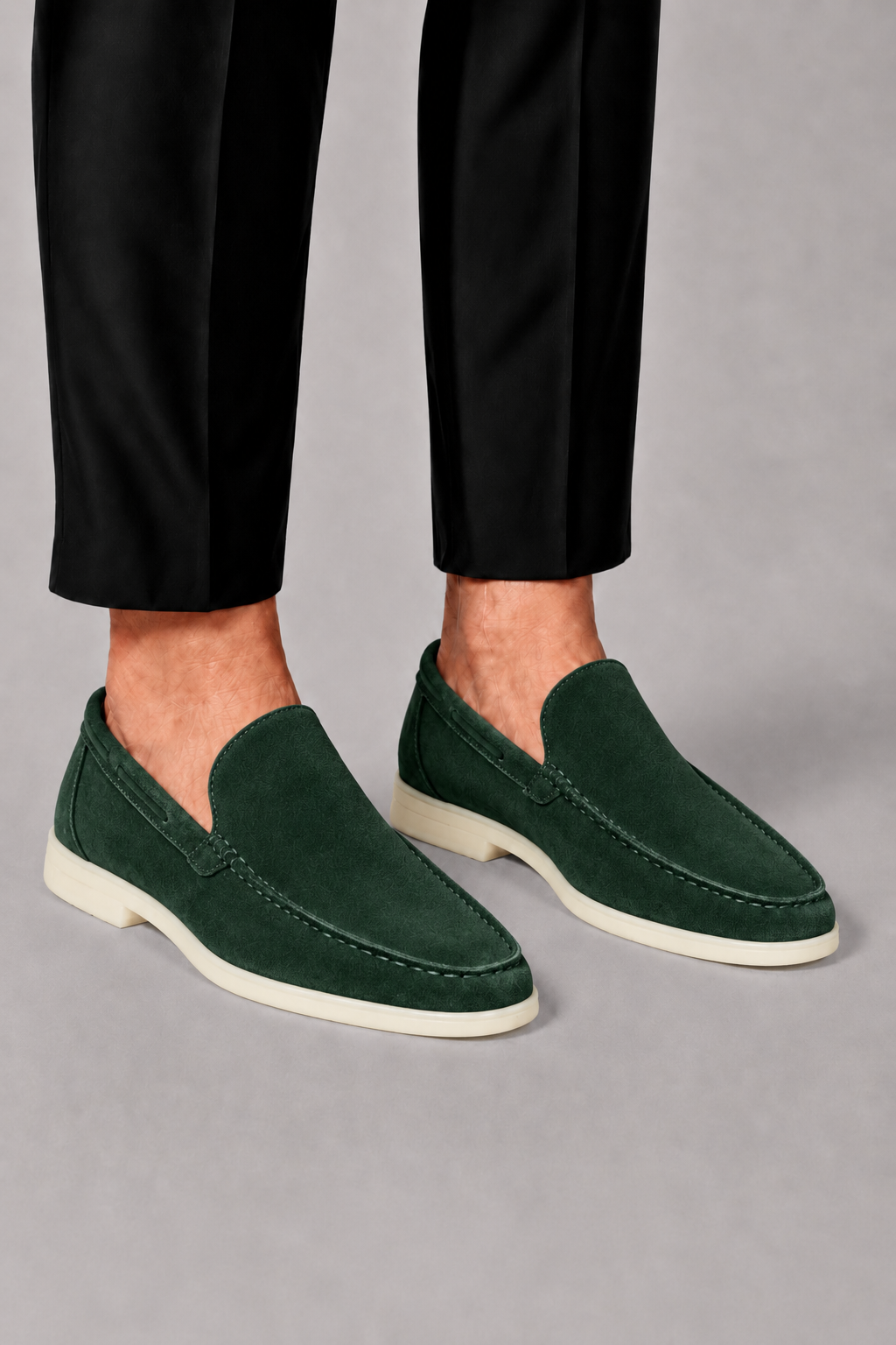 Optew Men’s Suede Slip-On Loafers