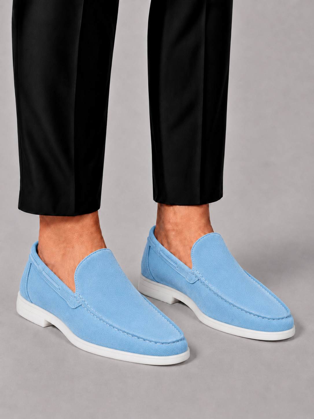 Optew Men’s Suede Slip-On Loafers